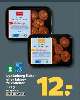 Lykkeberg fiske- eller laksefrikadeller