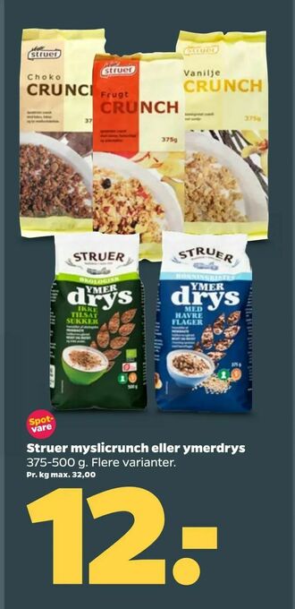 Struer myslicrunch eller ymerdrys