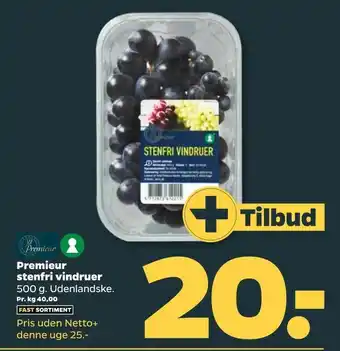 Netto Premieur stenfri vindruer tilbud