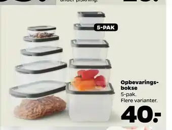 Opbevarings bokse