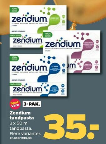 Netto Zendium tandpasta tilbud