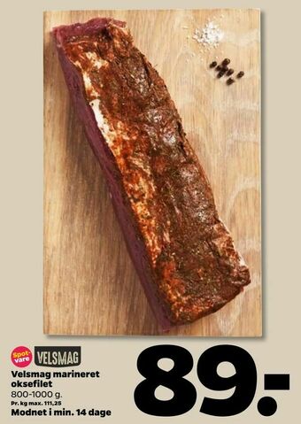 Netto Velsmag marineret oksefilet tilbud