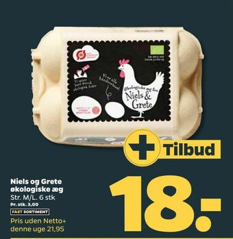 Netto Niels og Grete økologiske æg tilbud