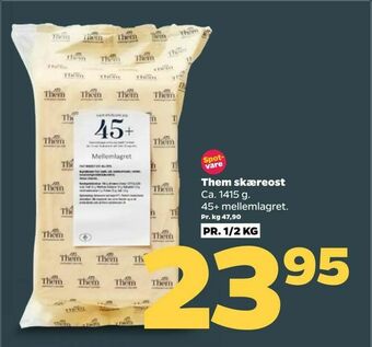 Netto Them skæreost tilbud