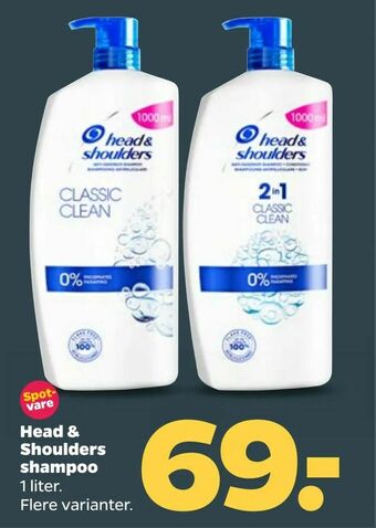 Netto Head & Shoulders shampoo tilbud