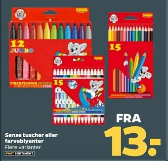 Netto Sense tuscher eller farveblyanter tilbud