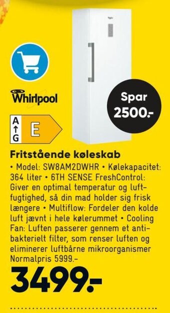 Fritstående Køleskab