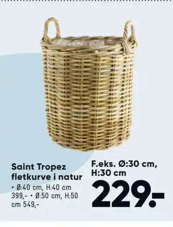 Bilka Saint Tropez Fletkurv i Natur tilbud