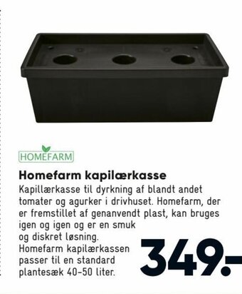Bilka Homefarm Kapilærkasse tilbud