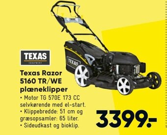 Bilka Texas Razor 5160 TR/WE Plæneklipper tilbud