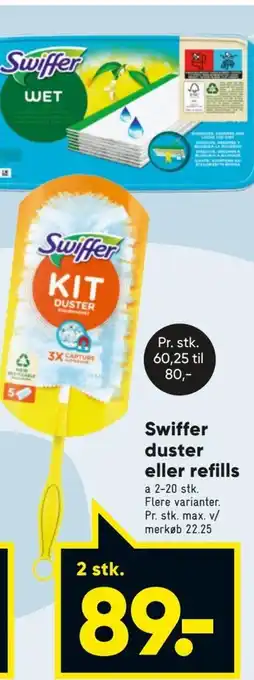 Bilka Swiffer Duster eller Refills tilbud