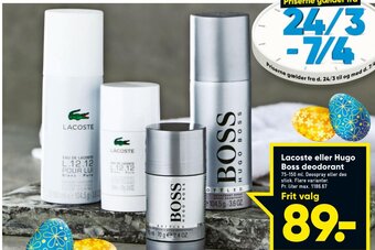 Bilka Lacoste eller Hugo Boss Deodorant tilbud