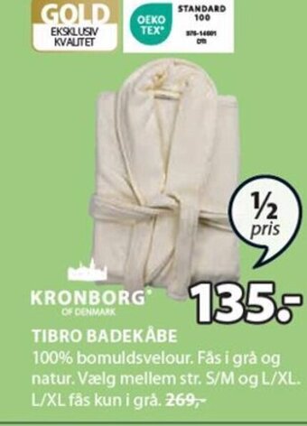 JYSK Tibro Badekåbe tilbud