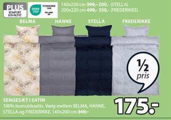 JYSK Sengesæt I Satin tilbud
