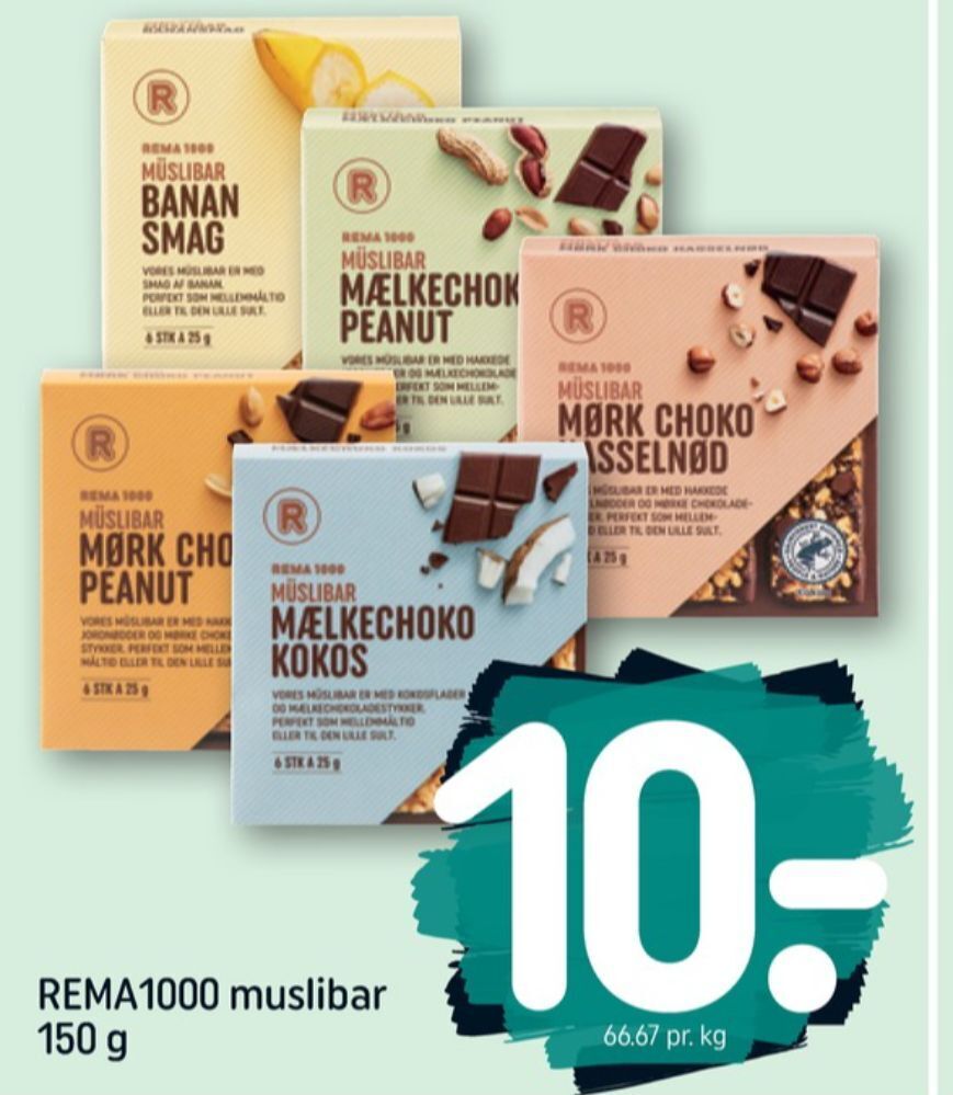 Rema 1000 myslibar tilbud hos Rema 1000