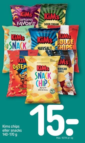 REMA 1000 Kims chips tilbud