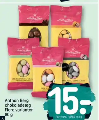 REMA 1000 Anthon berg chokoladeæg mandelæg tilbud
