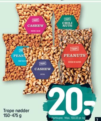 REMA 1000 Trope cashewnødder tilbud