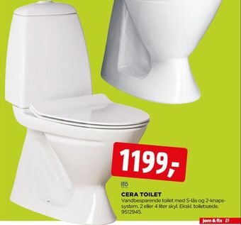 jem & fix Ifö toilet tilbud