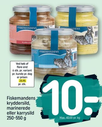 REMA 1000 Fiskemandens sild tilbud