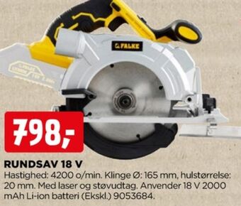 jem & fix Falke rundsav tilbud