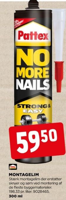 jem & fix Pattex montagelim tilbud
