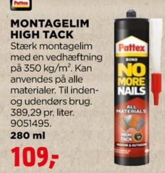 jem & fix Pattex montagelim tilbud
