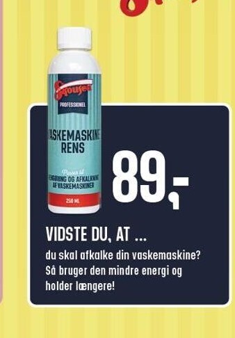 Vaskemaskinerens