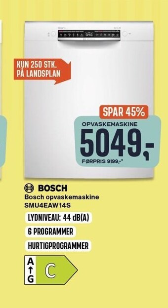 Bosch opvaskemaskine
