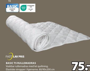 JYSK Basic T5 Rullemadras tilbud