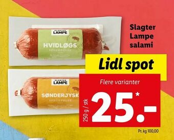 Slagter Lampe salami