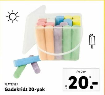 Gadekridt 20-pak