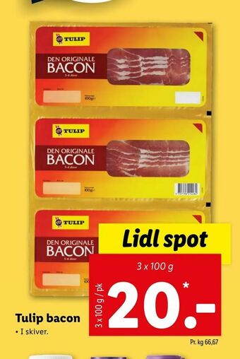 Let-Køb Tulip bacon tilbud