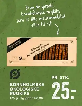MENY Bornholmske økologiske rugkiks tilbud