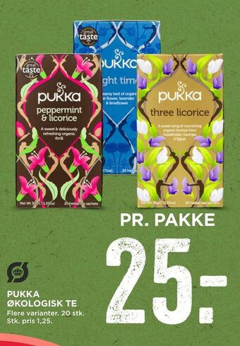 MENY Pukka økologisk te tilbud