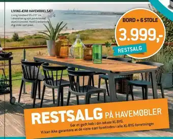 XL-BYG LIVING ÆRØ HAVEMØBELSÆT tilbud