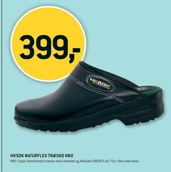 Hksdk naturflex træsko n80
