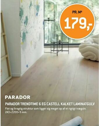 XL-BYG Parador trendtime 6 eg castell kalket laminatgulv tilbud
