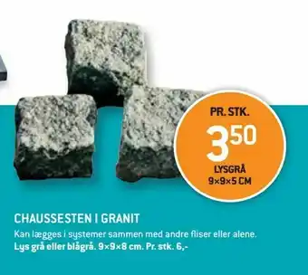 XL-BYG Chaussesten i granit tilbud