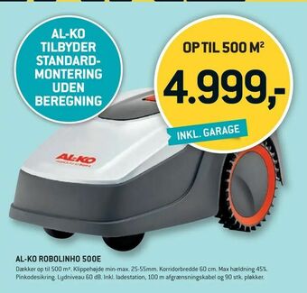 XL-BYG Al-ko robolinho 500e tilbud