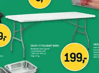 XL-BYG Enjoy>it foldbart bord tilbud