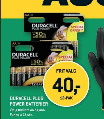 XL-BYG Duracell plus power batterier tilbud