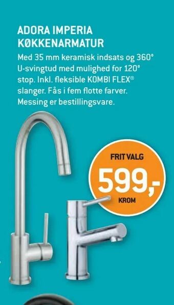 XL-BYG Adora imperia køkkenarmatur tilbud