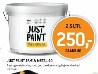XL-BYG JUST PAINT TRÆ & METAL 40 tilbud