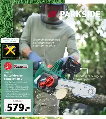 Lidl Parkside kædesav tilbud