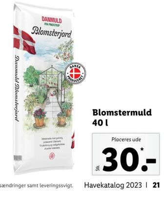 Danmuld blomsterjord
