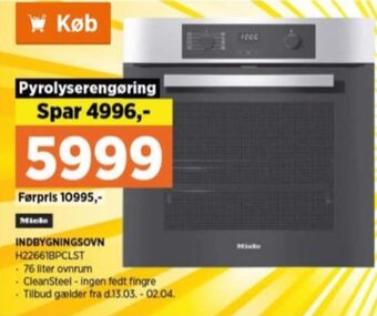 Miele indbygningsovn