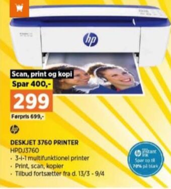 Power Hp printer all-in-one tilbud