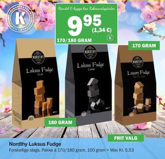 Købmandsgården Nordthy luksus fudge tilbud