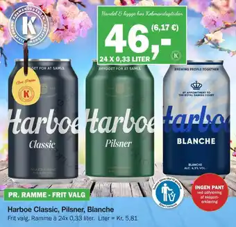 Købmandsgården Harboe classic, pilsner, blanche tilbud